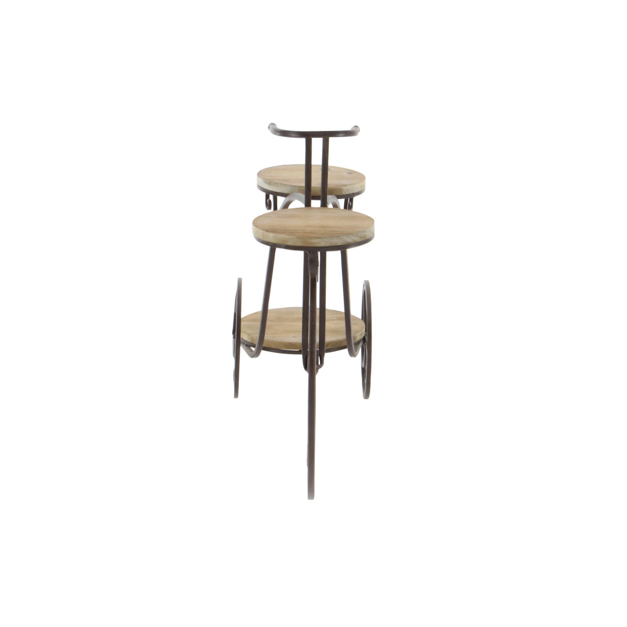 Brown Metal Farmhouse Bicycle Plantstand